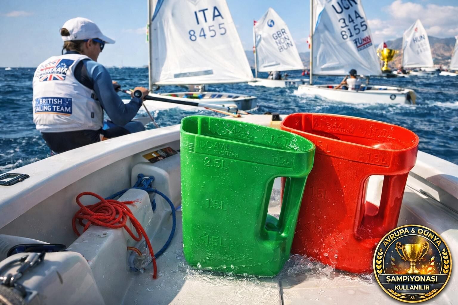 Çamçak Optimist Teknesi Su Boşaltma kabı (2 ADET) 1819