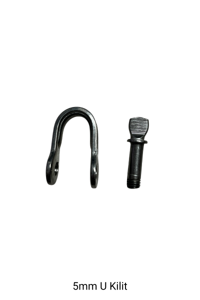 Kilit 5mm - 316 Paslanmaz Krom Optimist ve Laser Makara Montaj Kilidi 535