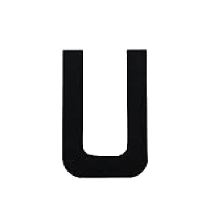 Sail 'U' Letter Black