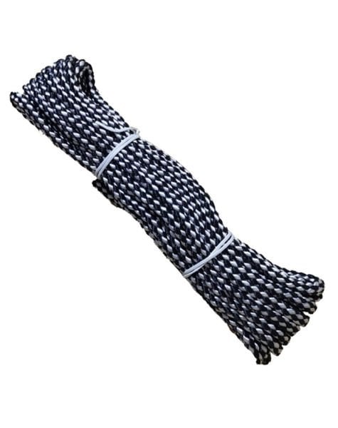 Optimist Baş İpi Siyah Beyaz  8.20m Yüzen Kurtarma İpi | IODA Uyumlu 1776