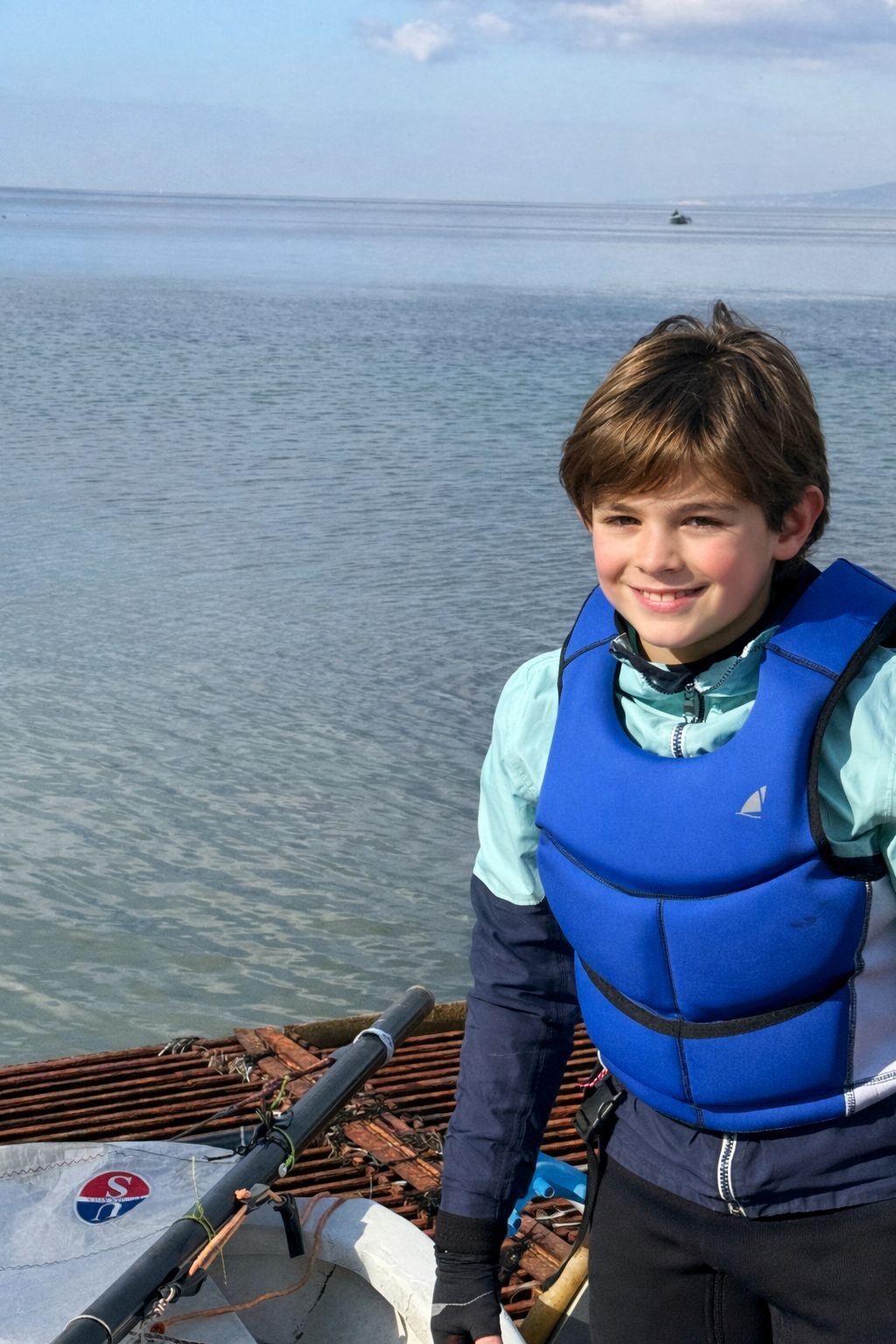 Neopren Yüzme Yardımcısı Mavi Yanları Beyaz 2167