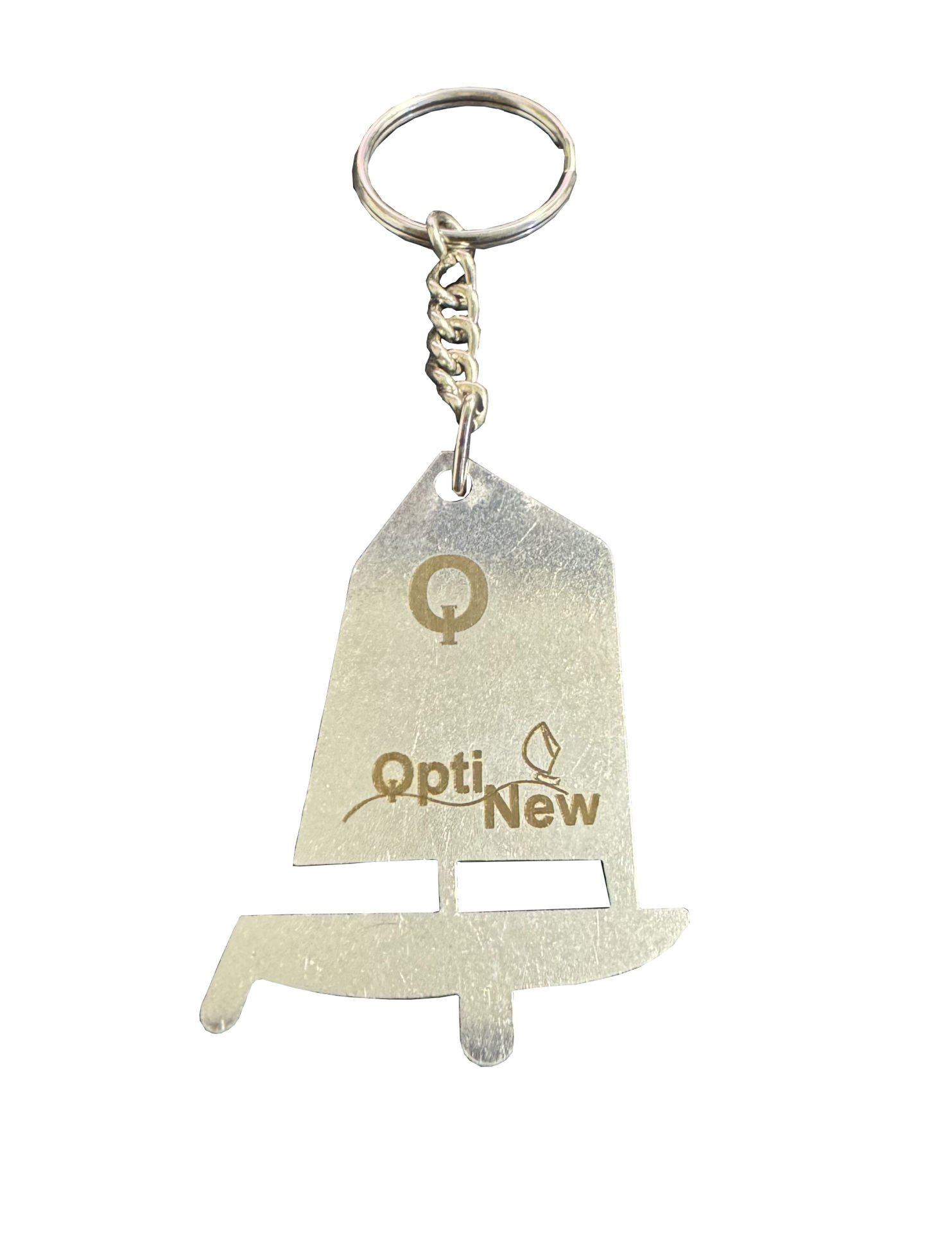 Optimist Metal Anahtarlık - 316 Paslanmaz Çelik Tasarım
