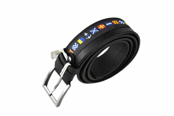 Denizci Bayraklı Deri Kemer - %100 Hakiki Deri Yerli Üretim 1925