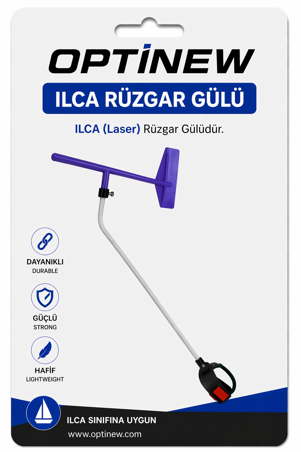 Ilca (Laser) Rüzgar Gülü Mor