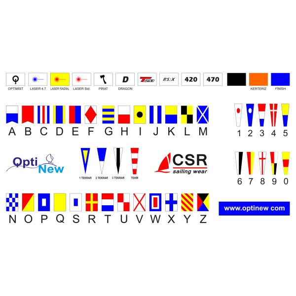 Yarış Bayrakları (45x60) Ölçülerde  2495