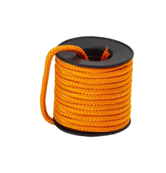 5mm İp - Polyester Örgülü Güneşe Dayanıklı Yelkenci Halatı Turuncu