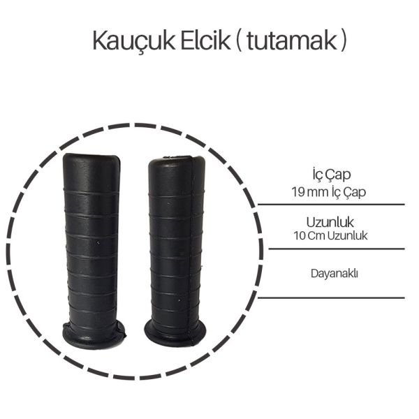 Kauçuk Treyler Elcik - 19 mm Tutamak El Acıtmayan Tasarım