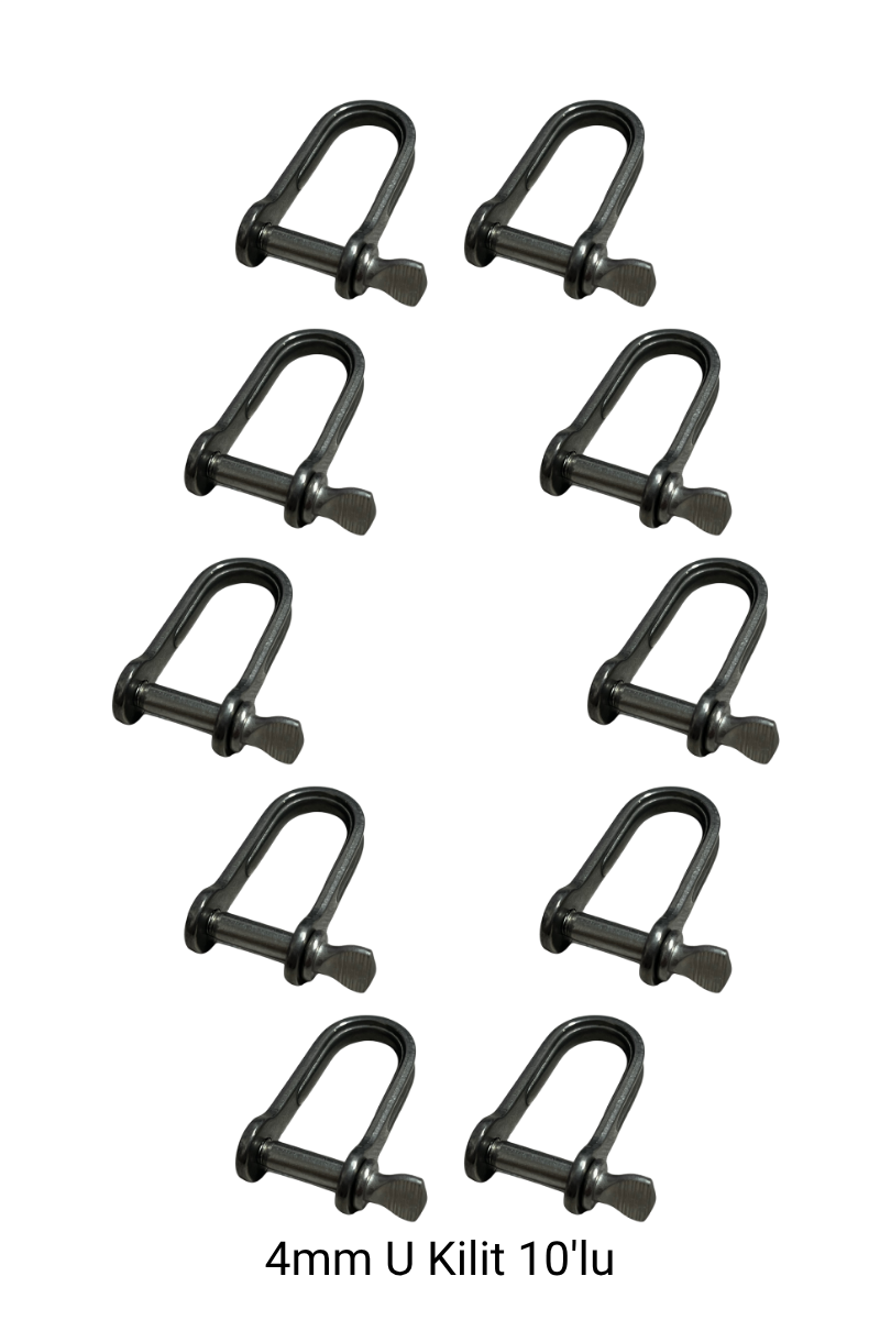 Kilit 4mm Paslanmaz 316 Krom
