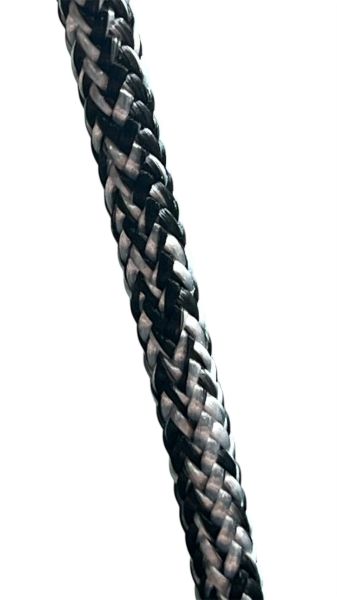 Alt Yaka Baskı İpi 4mm Dyneema Siyah Beyaz - 1,20 Metre