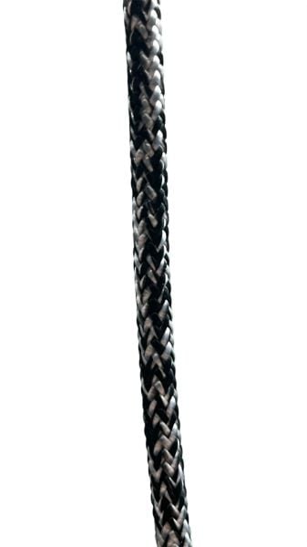 Alt Yaka Baskı İpi 4mm Dyneema Siyah Beyaz - 1,20 Metre (KOD: 331)