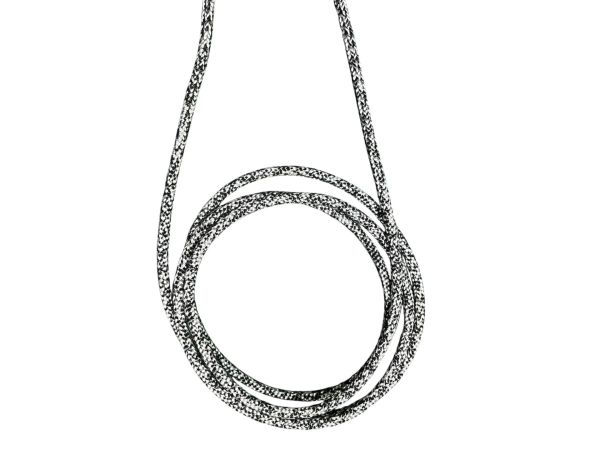 Alt Yaka Baskı İpi 4mm Dyneema Siyah Beyaz - 1,20 Metre