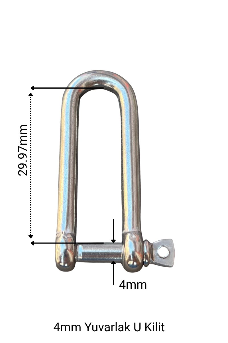 U Kilit Yuvarlak 4 mm 524