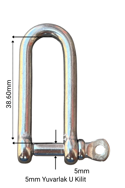 U Kilit Yuvarlak 5 mm