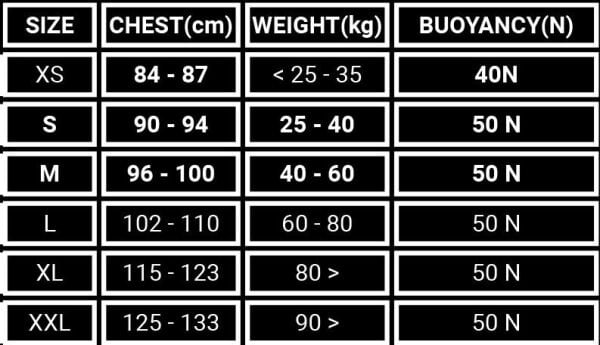 Can Yelek Neopren Ultra Hafif