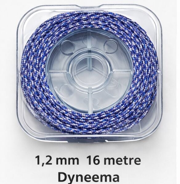 Gırcala Dyneema 1.2 mm - 16 Metre Esnemez Optimist Yelken İpi mavi