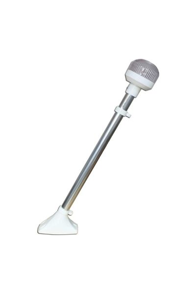 IŞIKLI BAYRAK DİREĞİ SABİT 12V 50cm BEYAZ M162