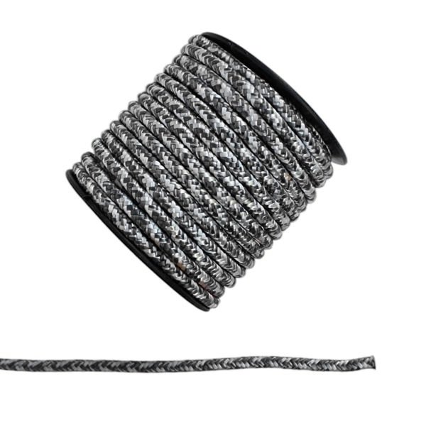 4mm İp Gri Beyaz Benekli 8mt 1561