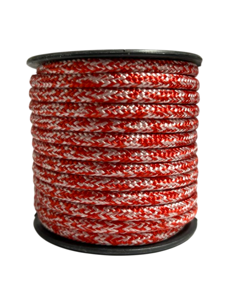 4mm Kırmızı Beyaz Dyneema İp 8mt 1552