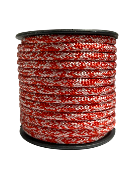 4mm Kırmızı Beyaz Dyneema İp 8mt 1552